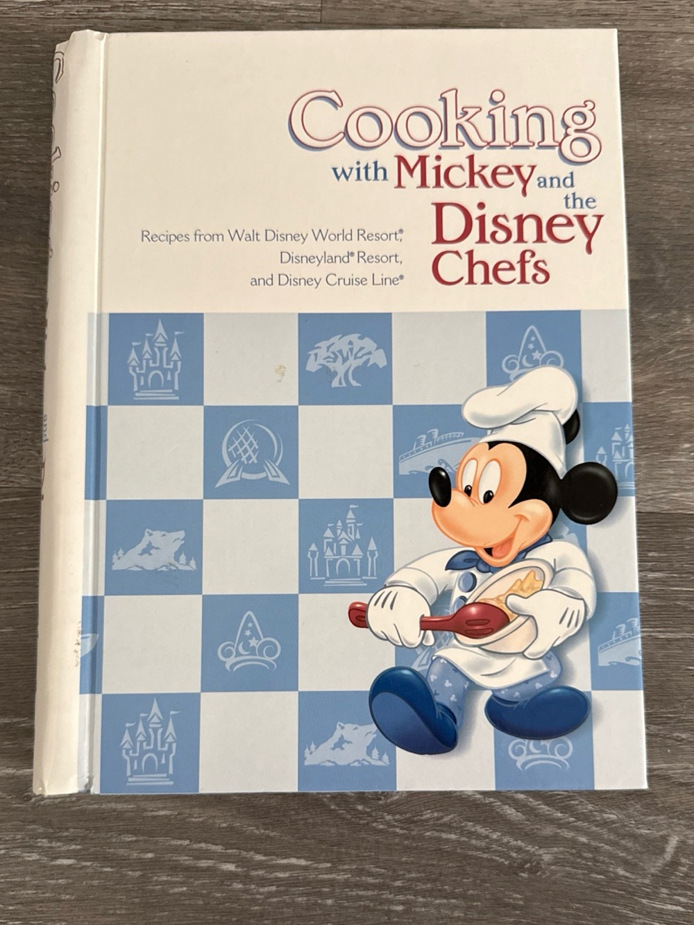 Cooking with Mickey & The Disney Chefs Cookbook Hard Cover Edition.